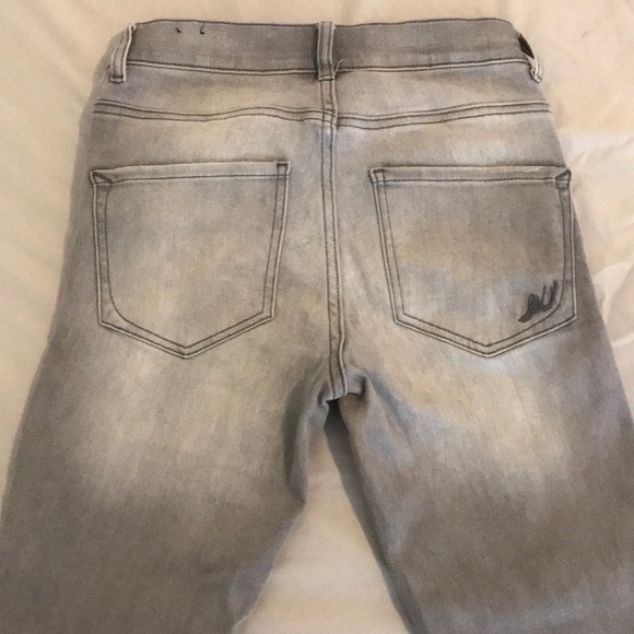 Express high rise legging/jean in gray wash 0R - Picture 3 of 5